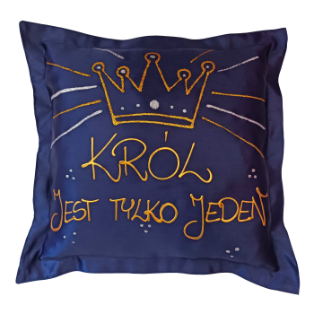 [Ds12] Poduszka satynowa Król jest tylko Jeden